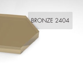 Acrylic Bronze Tinted Plexiglass 1/8" x 12" x 12” Plastic Sheet #2404 