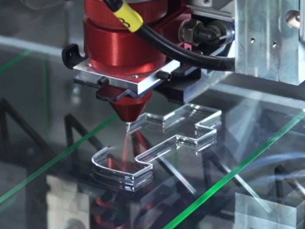 Laser-cutting-process